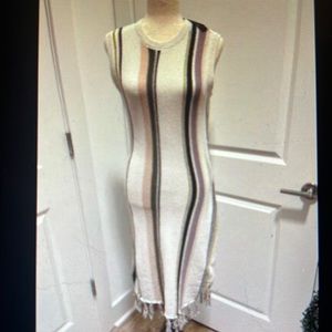 CUPCAKES AND CASHMERE- vertical striped sweater dress